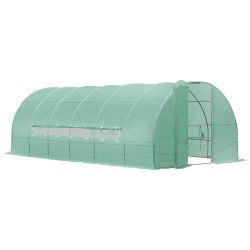 Outsunny Garden Greenhouse Agricultural Tunnel Θερμοκήπιο για καλλιέργεια φυτών πολυαιθυλενίου 600×300×200cm