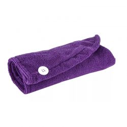 Πετσέτα για Γρήγορο Στέγνωμα Μαλλιών Χρώματος Μώβ Cosmetic Club TX7202-Purple