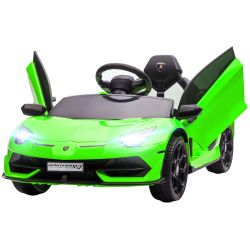 HOMCOM 12V Lamborghini Licenseded Electric Ride-On Toy Car for Children με Κόρνα και Τηλεχειριστήριο, 107,5x63x42 cm, Πράσινο