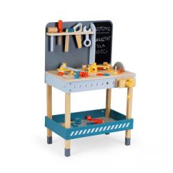 Ξύλινος Παιδικός Πάγκος Εργασίας με 47 Εργαλεία 50 x 29.5 x 80 cm Ecotoys ESC-W-033