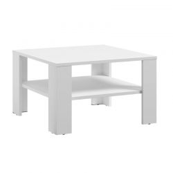 Ξύλινο Τραπέζι Σαλονιού 68 x 68 x 41 cm Χρώματος Λευκό SPM Lana JAN-LANAW