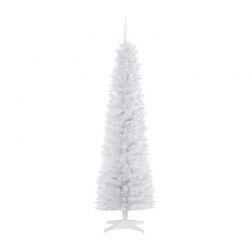 Χριστουγεννιάτικο Δέντρο 1.80 m Slimline Χρώματος Λευκό HOMCOM 830-182WT