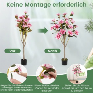 Costway Τεχνητό Δέντρο Μανόλιας με Λουλούδια 90 εκ. σε Γλάστρα HZ10... Costway Τεχνητό Δέντρο Μανόλιας με Λουλούδια 90 εκ. σε Γλάστρα HZ10...