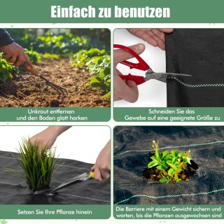 Costway  Υψηλής Ποιότητας Αντιζιζανιακό Υφασμάτινο Φράγμα για Κήπου...