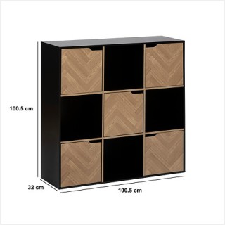 Ραφιέρα Mixn Door με 9 Θέσεις 100,5 x 32 x 100,5 cm 193653 5Five Si... Ραφιέρα Mixn Door με 9 Θέσεις 100,5 x 32 x 100,5 cm 193653 5Five Si...