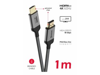 SWISSTEN Καλώδιο HDMI 3 μέτρα σε HDMI 4K 60Hz 8595217484641