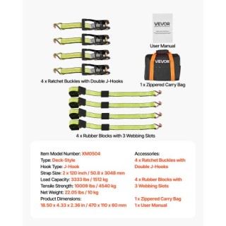 VEVOR Σετ Δεσίματος Μοτοσικλέτας με Αντίβαρα για Ρυμουλκούμενα και ... VEVOR Σετ Δεσίματος Μοτοσικλέτας με Αντίβαρα για Ρυμουλκούμενα και ...