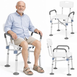 BAKAJI Ρυθμιζόμενο Σκαμπό Μπάνιου για Ηλικιωμένους ή Άτομα με Περιο... BAKAJI Ρυθμιζόμενο Σκαμπό Μπάνιου για Ηλικιωμένους ή Άτομα με Περιο...