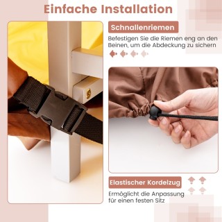 Costway Πολυλειτουργικό Κάλυμμα Τραπεζιού Βεράντας για Στρογγυλά Σ... Costway Πολυλειτουργικό Κάλυμμα Τραπεζιού Βεράντας για Στρογγυλά Σ...