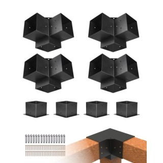 VEVOR Σετ 4 Βάσεων και 4 Γωνιακών Βραχιόνων 3 Κατευθύνσεων για Πέργ... VEVOR Σετ 4 Βάσεων και 4 Γωνιακών Βραχιόνων 3 Κατευθύνσεων για Πέργ...