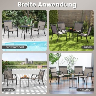 Costway Σετ Καρεκλών Βεράντας 2 Τεμαχίων για Εξωτερικούς Χώρους NP1...