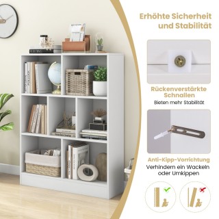 Costway Πρακτική Γοητεία Βιβλιοθήκης με 7 Ράφια - Πολυλειτουργικό ... Costway Πρακτική Γοητεία Βιβλιοθήκης με 7 Ράφια - Πολυλειτουργικό ...