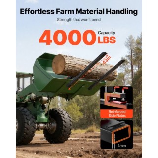 VEVOR Περόνες Παλετών Βαρύ Τύπου 1814kg για Μπροστινό Φορτωτή, Ρυθμ... VEVOR Περόνες Παλετών Βαρύ Τύπου 1814kg για Μπροστινό Φορτωτή, Ρυθμ...