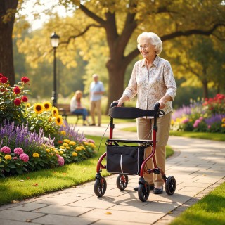 HOMCOM Πτυσσόμενος Περιπατητήρας με Καθίσμα και Πλάτη για Ηλικιωμέν... HOMCOM Πτυσσόμενος Περιπατητήρας με Καθίσμα και Πλάτη για Ηλικιωμέν...