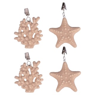 Villa dEste Home Σετ 4 Βαρίδια Τραπεζομάντηλου από Κεραμικό σε Στυλ...