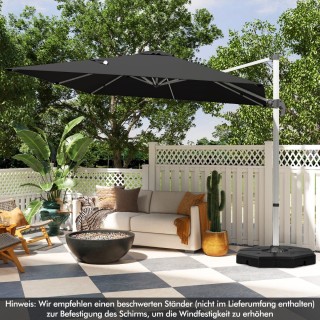 Costway Πολυτελής Εξωτερική Ομπρέλα Βεράντας 300x300 εκ. με Περιστ... Costway Πολυτελής Εξωτερική Ομπρέλα Βεράντας 300x300 εκ. με Περιστ...