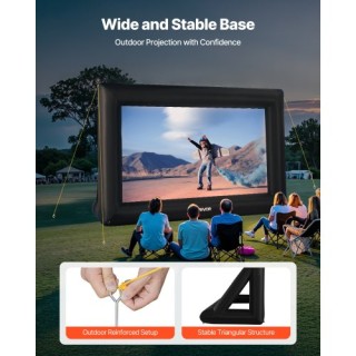 VEVOR Φουσκωτή Οθόνη Κινηματογράφου 16 ft 16:9 με Φορητή Τσάντα XCQ...