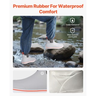 VEVOR Ανδρικές Αδιάβροχες Αντιολισθητικές Μπότες Εργασίας Μέγεθος 1...