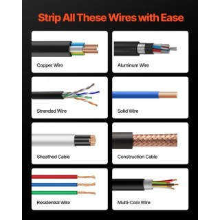 VEVOR Ηλεκτρική Αυτόματη Μηχανή Απογύμνωσης Καλωδίων 400W 0.06-1.57...