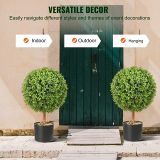 Τεχνητά Δεντράκια VEVOR Boxwood, 61 εκ., Σφαιρικά, Σετ 2 τεμ. HYMR... Τεχνητά Δεντράκια VEVOR Boxwood, 61 εκ., Σφαιρικά, Σετ 2 τεμ. HYMR...