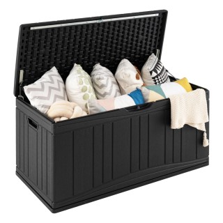 Costway Κουτί Αποθήκευσης Κήπου 300 Λίτρων από HDPE με Αεροκύλινδρο...