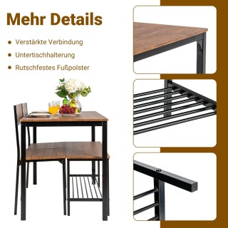 Costway Σύγχρονο Σετ Τραπεζαρίας 4 Τεμαχίων με Τραπέζι, Πάγκο και 2... Costway Σύγχρονο Σετ Τραπεζαρίας 4 Τεμαχίων με Τραπέζι, Πάγκο και 2...