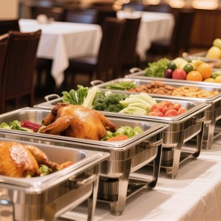 VEVOR Σετ 4 Ανοξείδωτες Λεκάνες Ξενοδοχείου 1/2, Βάθος 2.5 ίντσες 1...