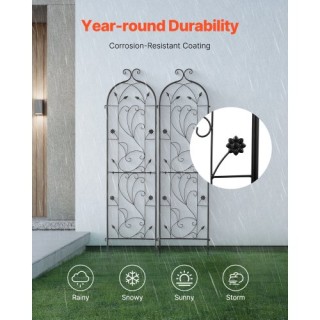 VEVOR 2 Πακέτα Μεταλλική Πέργκολα Κήπου για Αναρριχώμενα Φυτά 60x15... VEVOR 2 Πακέτα Μεταλλική Πέργκολα Κήπου για Αναρριχώμενα Φυτά 60x15...