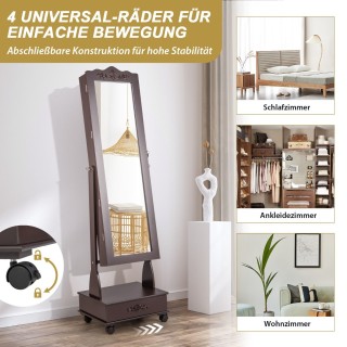 Κοαμηματοθήκη Επιδαπέδια με Καθρέφτη και LED Φωτισμό 45 x 35 x 157... Κοαμηματοθήκη Επιδαπέδια με Καθρέφτη και LED Φωτισμό 45 x 35 x 157...