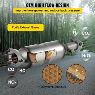 VEVOR Καταλύτης Υψηλής Ροής για Honda Accord 2003-2007 2.4L  CHZHQ0...