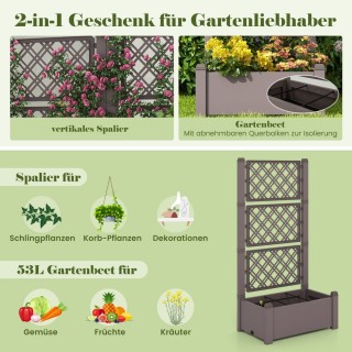 Costway Ευρύχωρο Κήπος 53 Λίτρων με Ρυθμιζόμενο Σχάρα και Σύστημα ... Costway Ευρύχωρο Κήπος 53 Λίτρων με Ρυθμιζόμενο Σχάρα και Σύστημα ...