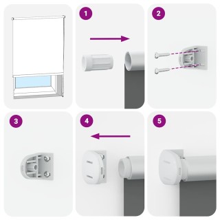 vidaXL Στόρι Συσκότισης Ρόλερ Λευκό 160 x 230 εκ. 4016098 vidaXL Στόρι Συσκότισης Ρόλερ Λευκό 160 x 230 εκ. 4016098