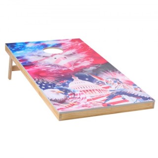 VEVOR Φορητό Σετ Κορνχόλ 4x2ft Ξύλινη Πλατφόρμα με 8 Σακουλάκια HWD...