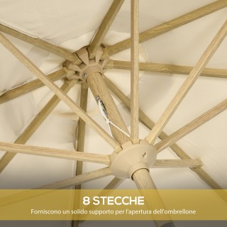 Outsunny Ομπρελόκηπος με Μανιβέλα Κεκλιμένος και Κοντάρι 2 Τμημάτω... Outsunny Ομπρελόκηπος με Μανιβέλα Κεκλιμένος και Κοντάρι 2 Τμημάτω...