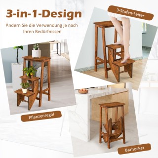 Costway Πολυλειτουργική Τριπλή Σκαλοπάτι Κλίμακας με Περιστρεφόμενα... Costway Πολυλειτουργική Τριπλή Σκαλοπάτι Κλίμακας με Περιστρεφόμενα...