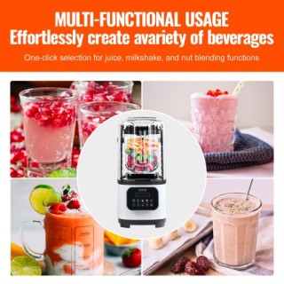 VEVOR Επαγγελματικός Μπλέντερ Πάγκου 68 oz για Smoothies & Shakes T...