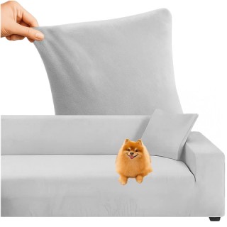 Κάλυμμα Τριθέσιου Καναπέ – Ελαστικό Βελούδο Ανοιχτό Γκρι 145 - 185c... Κάλυμμα Τριθέσιου Καναπέ – Ελαστικό Βελούδο Ανοιχτό Γκρι 145 - 185c...