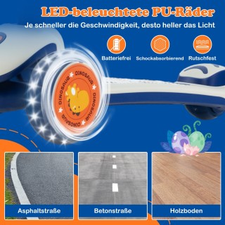 Costway Πτυσσόμενο Πατίνι με Ρυθμιζόμενο Τιμόνι και LED Φωτιζόμενε... Costway Πτυσσόμενο Πατίνι με Ρυθμιζόμενο Τιμόνι και LED Φωτιζόμενε...