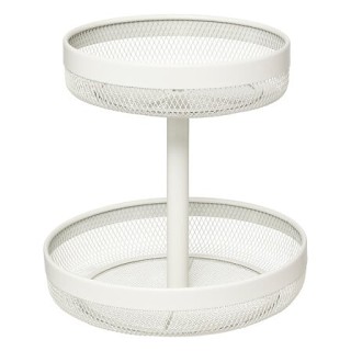 Μεταλλικό Καλάθι Φρούτων με 2 Διαμερίσματα 30 x 31 cm Μπεζ 189979A ...