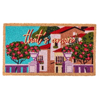 Villa DEste  Χαλάκι εισόδου 70x40 cm από καρύδα με αντιολισθητική β...