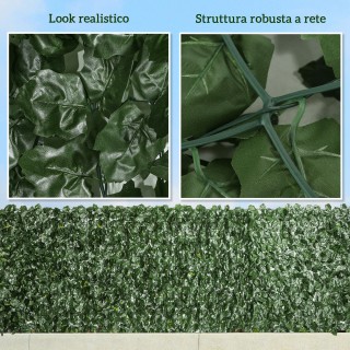 Outsunny Ρολό Συνθετικού Φράχτη για Μπαλκόνι και Κήπο με Φύλλα Κισσ... Outsunny Ρολό Συνθετικού Φράχτη για Μπαλκόνι και Κήπο με Φύλλα Κισσ...