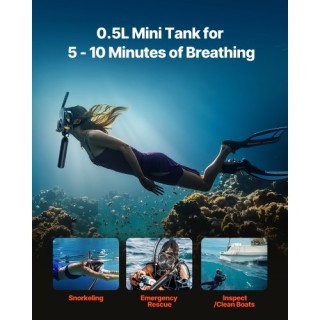 VEVOR Φορητή Φιάλη Κατάδυσης 0.5L με Αντλία QSYQP05L1GYQMNE2PV0