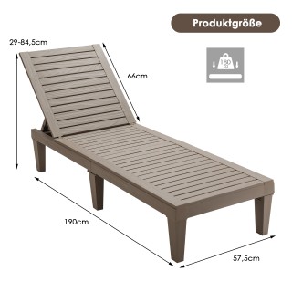 Costway Σετ 2 Ξαπλώστρες Κήπου με Ρυθμιζόμενη Πλάτη, Ανθεκτικές στι... Costway Σετ 2 Ξαπλώστρες Κήπου με Ρυθμιζόμενη Πλάτη, Ανθεκτικές στι...