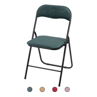 Galileo Πτυσσόμενη καρέκλα εξοικονόμησης χώρου με βελούδινη όψη 59... Galileo Πτυσσόμενη καρέκλα εξοικονόμησης χώρου με βελούδινη όψη 59...