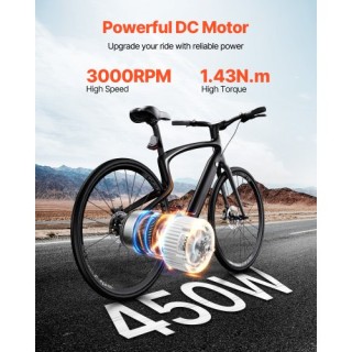 VEVOR Σετ Ηλεκτρικού Κινητήρα 450W με Βούρτσες DC 36V 3000rpm με Ρυ...