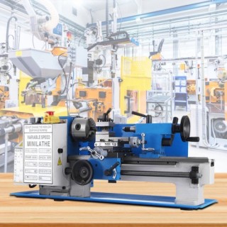 Μίνι Τόρνος Μετάλλου VEVOR 7x12 2250RPM 400W με 3-σιαγόνες Συγκεντρ... Μίνι Τόρνος Μετάλλου VEVOR 7x12 2250RPM 400W με 3-σιαγόνες Συγκεντρ...