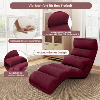 Costway Πρακτικός Καναπές Δαπέδου με Ρυθμιζόμενη Πλάτη και Μαξιλάρ... Costway Πρακτικός Καναπές Δαπέδου με Ρυθμιζόμενη Πλάτη και Μαξιλάρ...