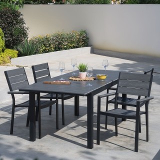 Galileo Επεκτάσιμο εξωτερικό τραπέζι 160/210 x 90 cm με σανίδες ξύλ...