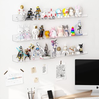 BAKAJI 6 x Διάφανα Ακρυλικά Ράφια Τοίχου Οργανωτές 38x10x5 εκ. 028... BAKAJI 6 x Διάφανα Ακρυλικά Ράφια Τοίχου Οργανωτές 38x10x5 εκ. 028...