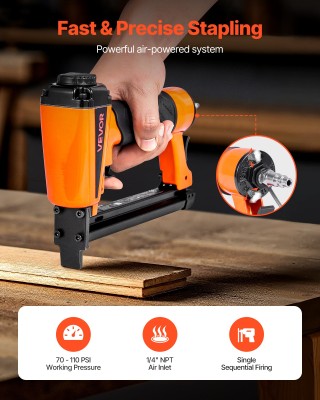 VEVOR Πνευματικό Πιστόλι Καρφώματος 21 Γκαζ, για 80 Series, 12.8mm ...